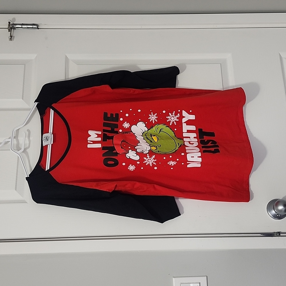 The Grinch I'm on the Naughty List graphic Christmas Holiday tshirt